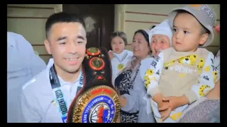 Hasanboy Dusmatov received heroʼs welcome at his hometown after being IBA World Boxing Champion