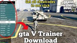 GTA 5 trainer Download | GTA V all cheatcodes | How to intall gta 5 trainer and mods