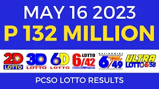 Lotto Result May 16 2023 9pm PCSO