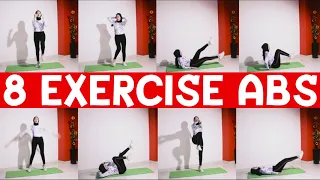 8 EXERCISE ABS TABATA WORKOUT AT HOME FOR BEGINNER (WOMEN)