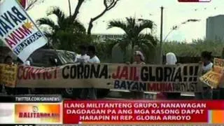 Ilang militanteng grupo, nanawagan dagdagan pa ang mga kasong dapat harapin ni Rep. Gloria Arroyo