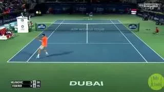 Roger Federer vs Novak Djokovic Highlights 2015 Dubai Final