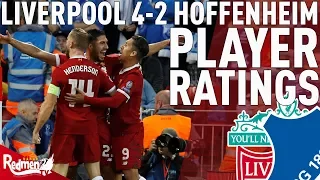 Mane, Firmino & Can Get 8s! | Liverpool v 1899 Hoffenheim 4-2 | Player Ratings