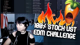 MAKING A EDM BEAT IN FL STUDIO WITH ONLY STOCK PLUGINS & SOUNDS CHALLENGE!