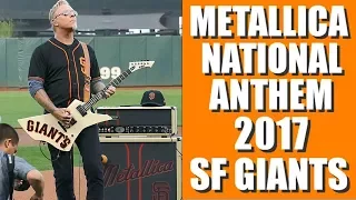 METALLICA STAR SPANGLED BANNER San  Francisco Giants Night 2017, James Hetfield Interview