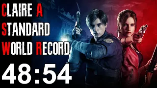 Resident Evil 2 Remake - Claire A Speedrun Former World Record - 48:54