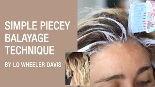 Simple Piecey Balayage Technique by Lo Wheeler Davis | Kenra Professional