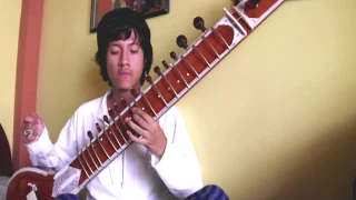 Norwegian wood - One-man band complete Sitar cover