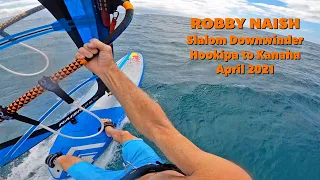 Robby Naish windsurfing Hookipa to Kanaha