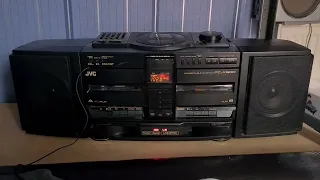 1990s JVC PC-X500 Ghetto Blaster Boombox