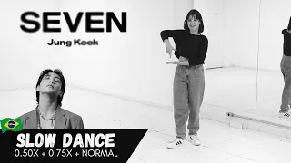 [slow dance] Jung Kook (정국) - Seven (feat. Latto) Dance tutorial (slow music + mirrored)  | Mila 🇧🇷