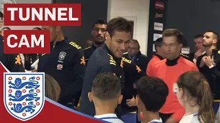 Neymar Jr, Willian, Coutinho in Town as England Take on Brazil | Tunnel Cam | Inside Access