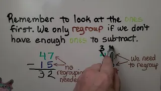 2nd Grade Math 5.5,  2-Digit Subtraction with Regrouping