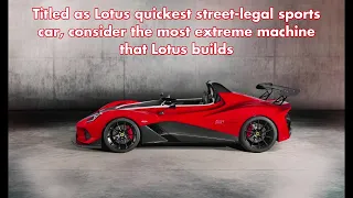 LOTUS QUICKEST STREET LEGAL SPORTS CAR  Final Evolution 3-Eleven 430 Limited-Edition || W3 CIRCLE