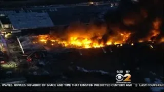 Warehouse Fire Rages In NJ