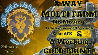8 Way Multi Farm with a 30 Second 3 Click Gold Print. No Moving Needed!