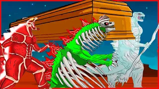 Attack On Titan Godzilla vs Boss Doll | Coffin Dance Song Meme Cover