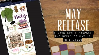 IT’S MAY sticker release time! 🎉 Tons of releases to help you digital plan the month of MAY 😍