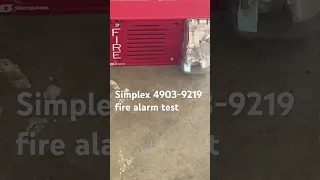 Simplex 4903-9219 Fire alarm test