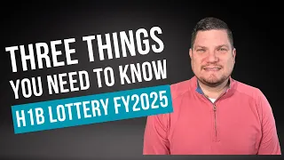 THREE THINGS YOU NEED TO KNOW ABOUT H1B LOTTERY for FY2025! #shorts