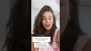 Emily DiDonato doing a Q&A on Instagram stories