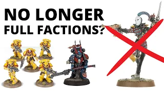 The Warhammer 40K Factions Losing Support in 10th Edition - No Longer 'Full Factions'?