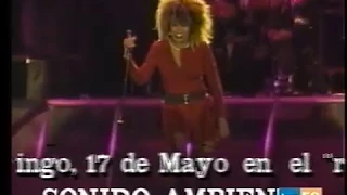 Tina Turner "What You Get Is What You See"(live in Madrid, 17th May 1987) A Tope 10-06-87