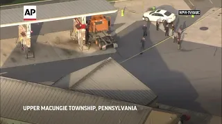Man pumping gas killed, shooter dead in eastern PA