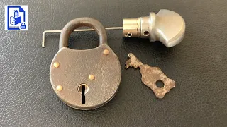 486. Another lock from Peter Lewis - Vintage Yale padlock picked open with homemade piano wire pick
