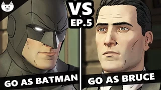 Telltale Batman Episode 5 - GO AS BATMAN ENDING vs GO AS BRUCE ENDING  - (Batman EP5 Choices)