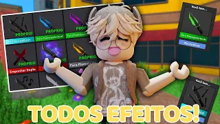 CONSEGUI TODOS OS EFEITOS DO MM2 (Murder Mystery 2)