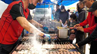 Special sight! Amazing traditional market street food mass production process / Korean Street Food