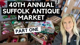 40th Annual Suffolk Antique Market PART ONE, Shop with me!