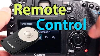 How to Use the Remote Control on Canon EOS Camera, And How to Use Shoot Modes