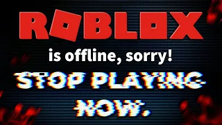 Roblox went offline and gave us a really creepy message...