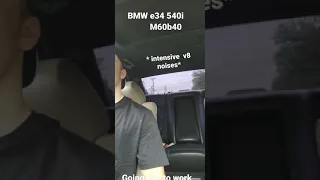 BMW v8 engine sound e34 540i