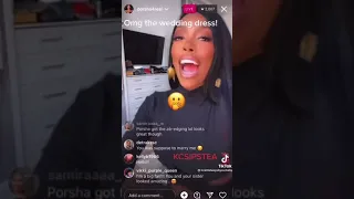 Porsha Williams accidentally reveals her wedding dress on Instagram Live #shorts | Page Six