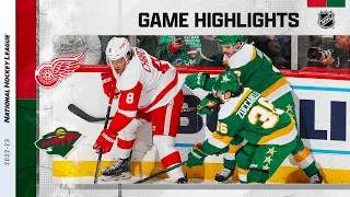 Red Wings @ Wild 12/14 | NHL Highlights 2022