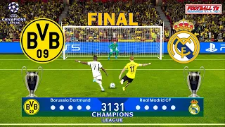 Borussia Dortmund vs Real Madrid - Final Penalty Shootout | Champions League 2024 | PES Gameplay