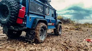 RC CAR Traxxas TRX-4 Defender in ACTION!