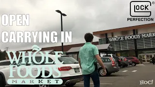 Open Carrying a Glock in Whole Foods | HIDDEN CAM