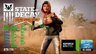 State of Decay | GTX 770 2GB + i5-3450 + 8GB RAM