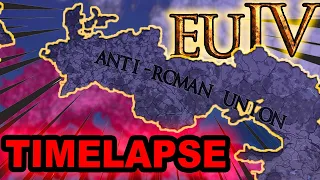 Anti-Roman Union Timelapse: Will It Survive? | Europa Universalis 4 AI Only Timelapse