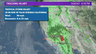 Tracking Hilary across San Diego | Lighter rainfall, brunt of storm has passed