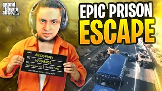 BEST PRISON ESCAPE EVER !! - GTA 5 GAMEPLAY - MRJAYPLAYS