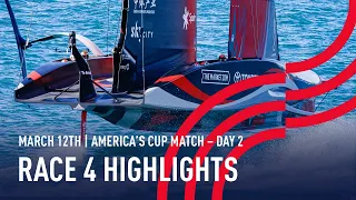 36th America's Cup Race 4 Highlights