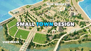 Designing a Small Town without Mods in Cities: Skylines