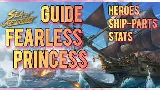 Sea of Conquest - Best Fearless Princess Build - How to Set Up your Ship   Season 1