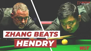 Zhang Beats Hendry To Continue Unbeaten Start To Season! | 2022 Cazoo British Open Qualifiers