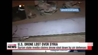 Syria shoots down U.S. drone: state media   시리아 "미군 무인기 격추"